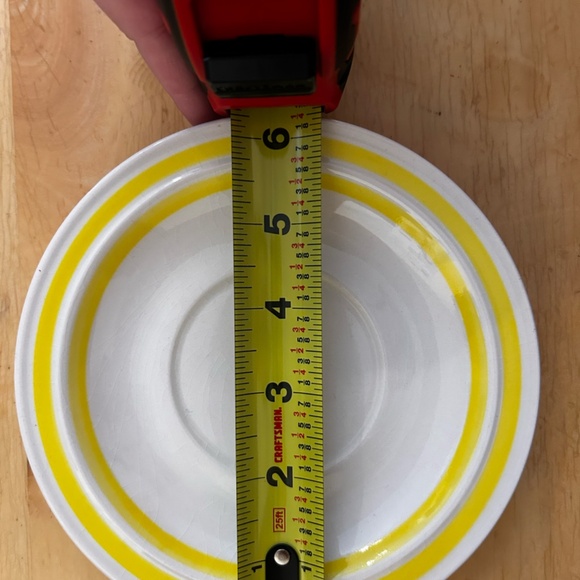 Set of 9 Vintage - 1546 Yellow Hand Painted Lunastone - Korea - Picture 14 of 16